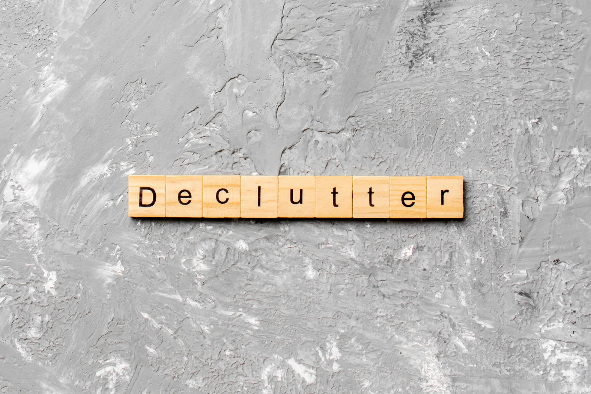 Letter blocks - declutter